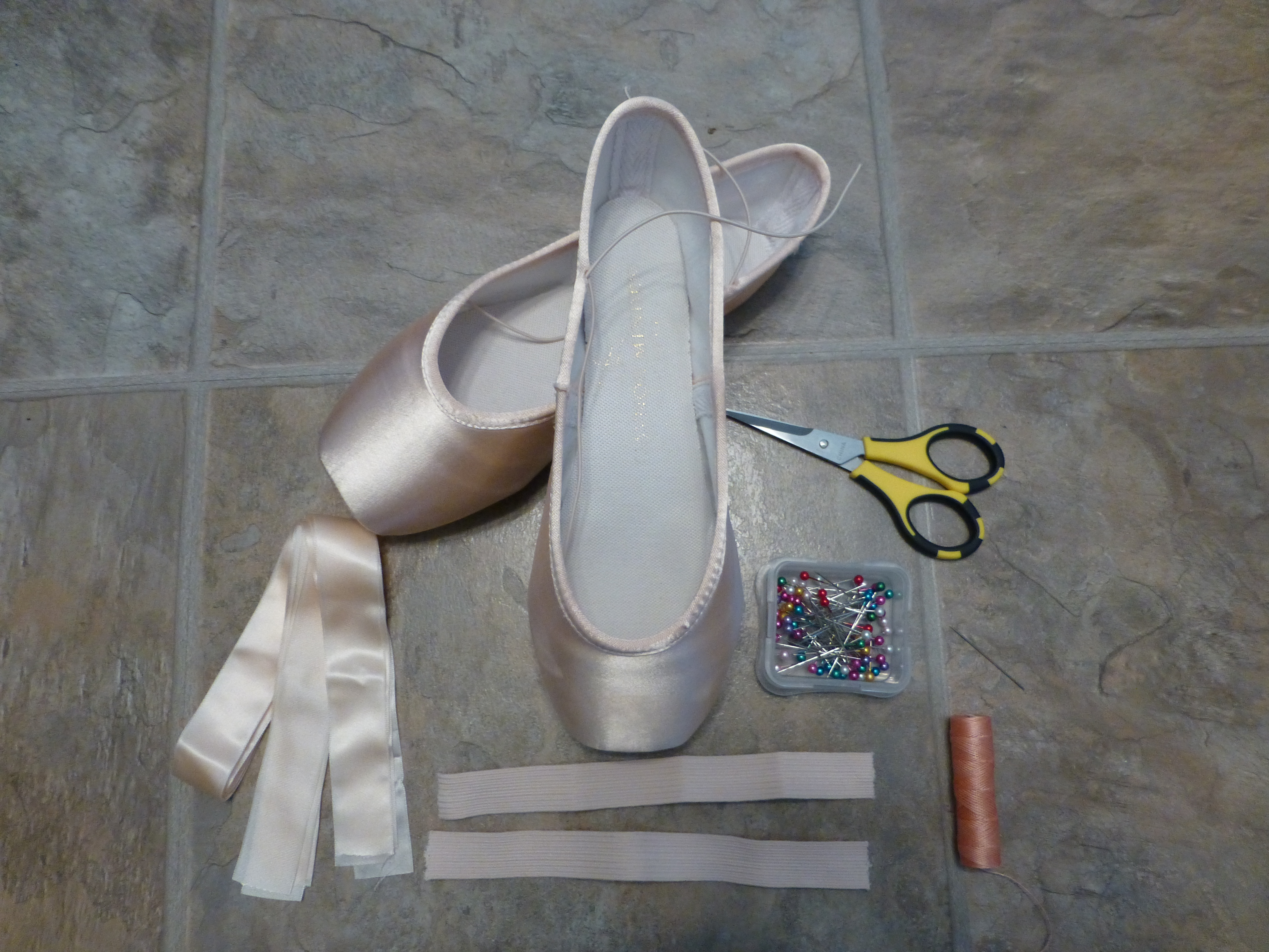 What you need to sew pointe shoes